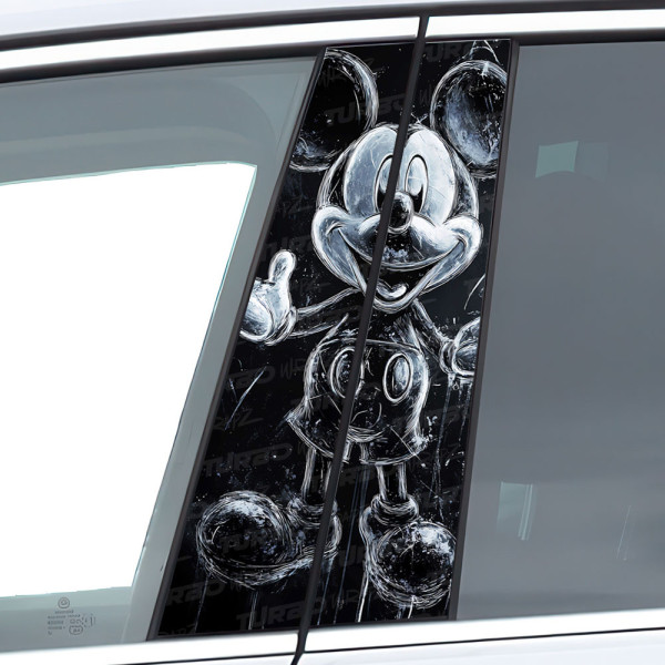 Naklejka na słupek samochodowy Myszka Miki Duch  | TurboWrapz.com