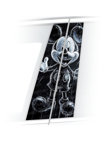 Naklejka na słupek samochodowy Myszka Miki Duch  | TurboWrapz.com