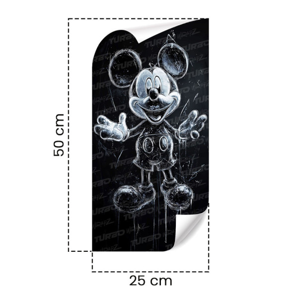Naklejka na słupek samochodowy Myszka Miki Duch  | TurboWrapz.com