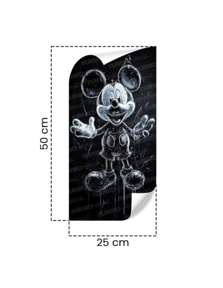 Naklejka na słupek samochodowy Myszka Miki Duch  | TurboWrapz.com