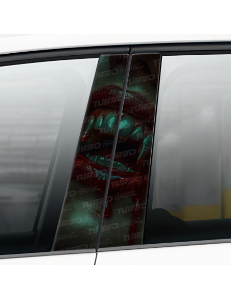 Sticker for car pillar Usta Wampirzycy | TurboWrapz.com