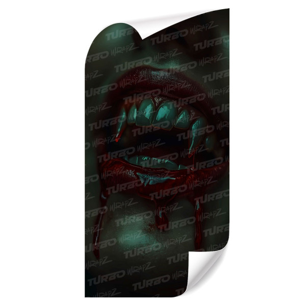 Sticker for car pillar Usta Wampirzycy | TurboWrapz.com