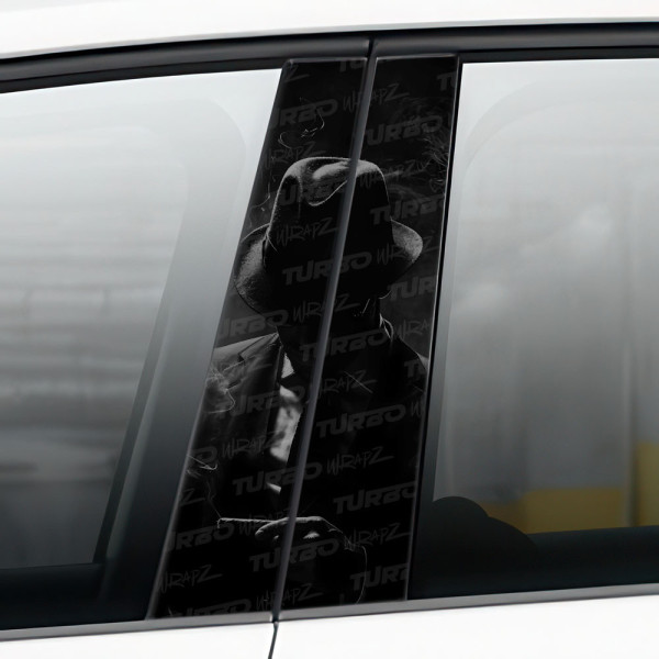 Naklejka na słupek samochodowy Mafiozo z cygarem | TurboWrapz.com