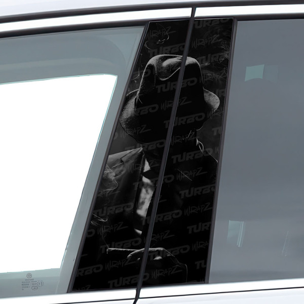 Naklejka na słupek samochodowy Mafiozo z cygarem | TurboWrapz.com