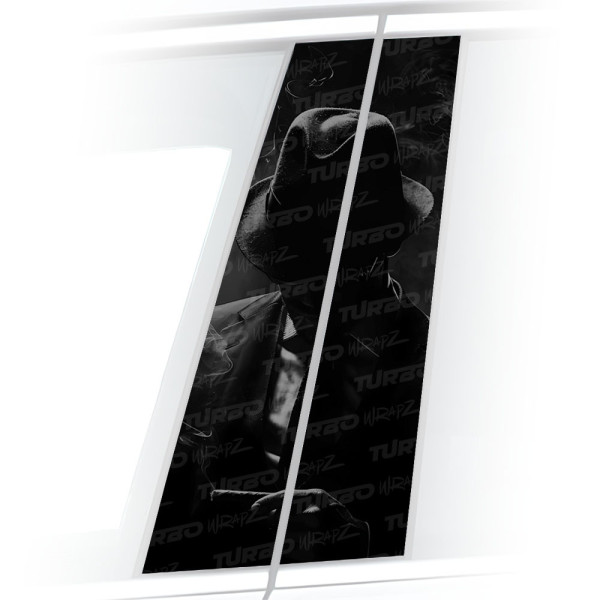 Naklejka na słupek samochodowy Mafiozo z cygarem | TurboWrapz.com