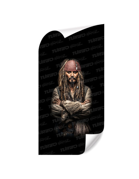 Naklejka na słupek samochodowy Jack Sparrow 1 | TurboWrapz.com