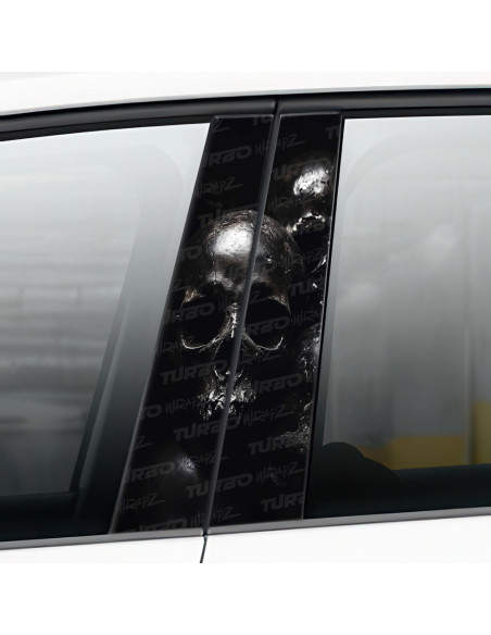 Naklejka na słupek samochodowy Czaszka | TurboWrapz.com
