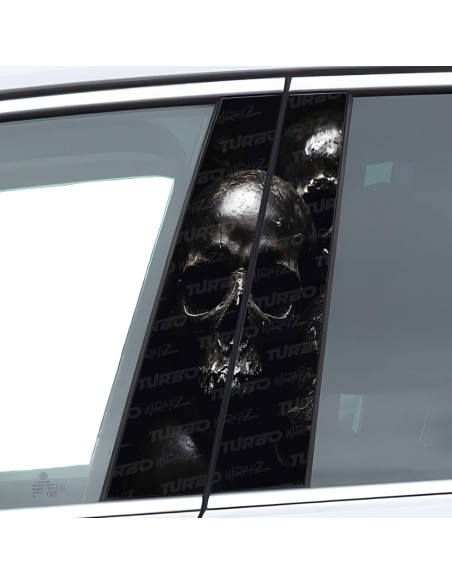 Naklejka na słupek samochodowy Czaszka | TurboWrapz.com