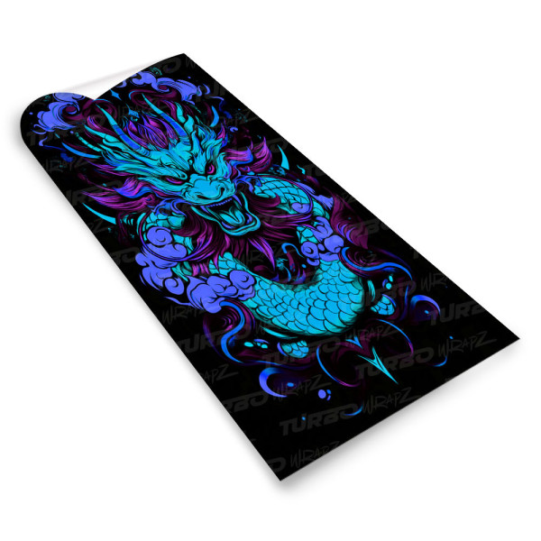 Naklejka na słupek samochodowy Japoński Smok | TurboWrapz.com