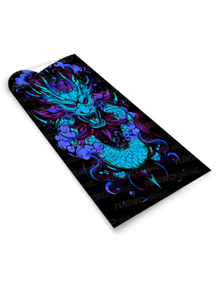 Naklejka na słupek samochodowy Japoński Smok | TurboWrapz.com