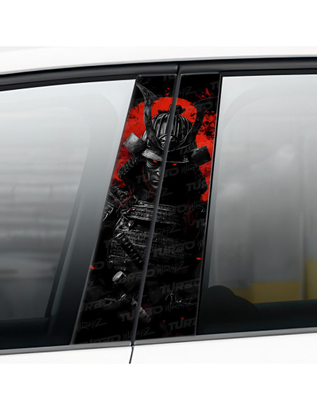 Sticker for car pillar Samuraj Krwawego Księżyca | TurboWrapz.com