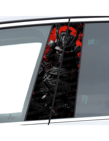 Sticker for car pillar Samuraj Krwawego Księżyca | TurboWrapz.com