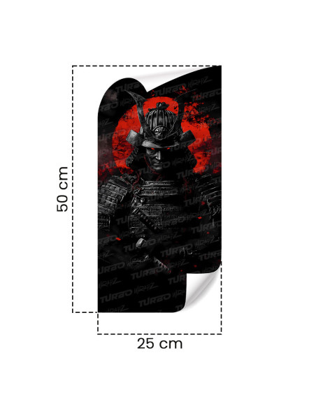 Sticker for car pillar Samuraj Krwawego Księżyca | TurboWrapz.com