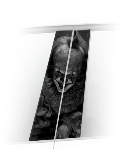 Naklejka na słupek samochodowy Klaun TO! | TurboWrapz.com