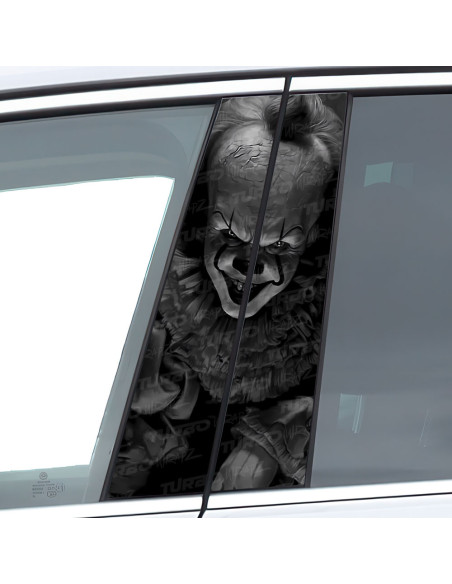 Naklejka na słupek samochodowy Klaun TO! | TurboWrapz.com