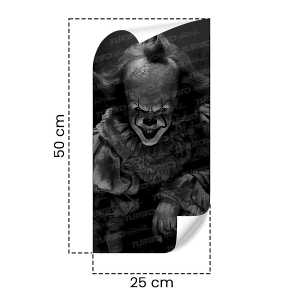 Naklejka na słupek samochodowy Klaun TO! | TurboWrapz.com