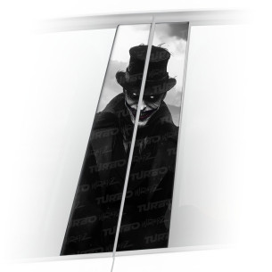 Sticker for car pillar Joker Kapelusznik | TurboWrapz.com