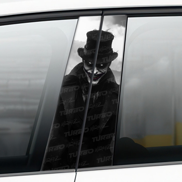 Naklejka na słupek samochodowy Joker Kapelusznik | TurboWrapz.com