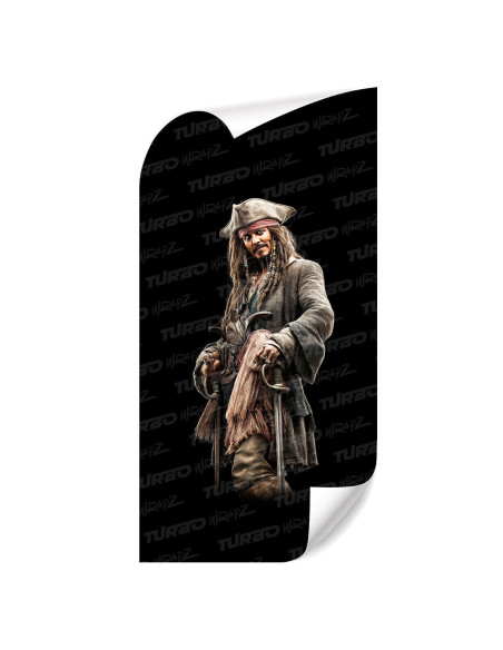Naklejka na słupek samochodowy Jack Sparrow 2 | TurboWrapz.com