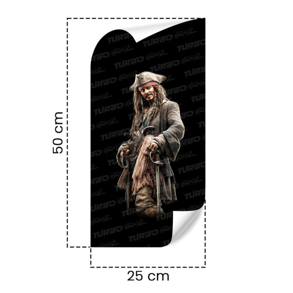 Sticker for car pillar Jack Sparrow 2 | TurboWrapz.com