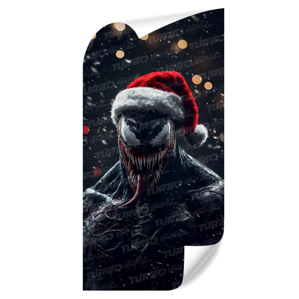 Sticker for car pillar Venom Święty Mikołaj | TurboWrapz.com