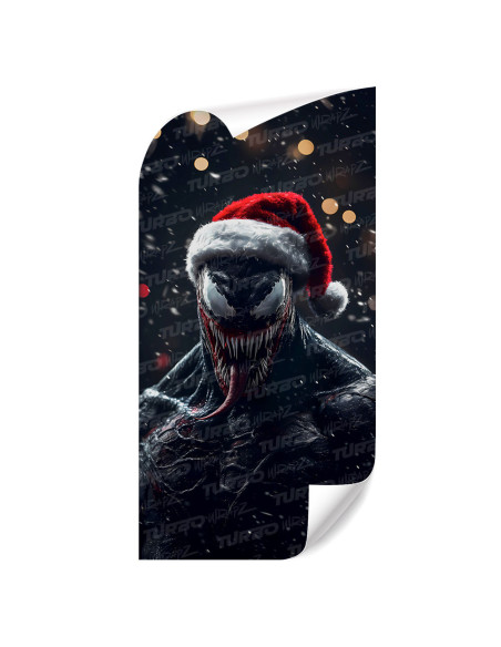 Sticker for car pillar Venom Święty Mikołaj | TurboWrapz.com