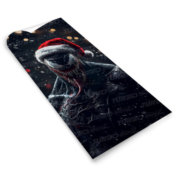 Sticker for car pillar Venom Święty Mikołaj | TurboWrapz.com