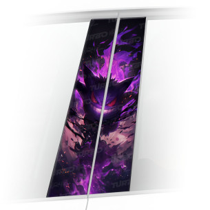 Sticker for car pillar Gengar | TurboWrapz.com