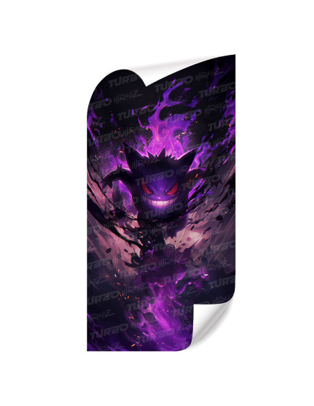 Sticker for car pillar Gengar | TurboWrapz.com