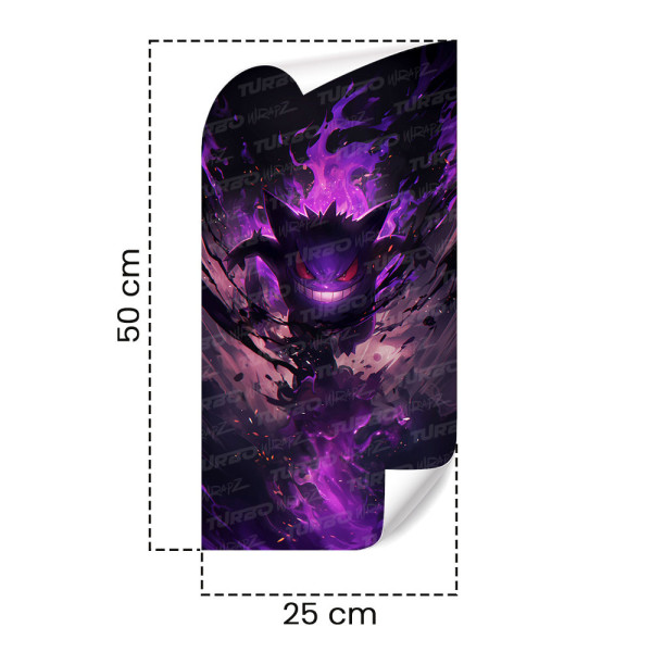 Sticker for car pillar Gengar | TurboWrapz.com