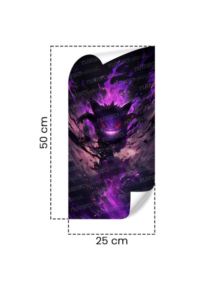 Sticker for car pillar Gengar | TurboWrapz.com