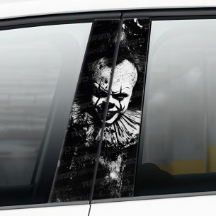 Naklejka na słupek samochodowy Pennywise Klaun IT! | TurboWrapz.com 2