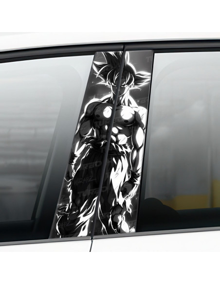 Naklejka na słupek samochodowy Goku | TurboWrapz.com