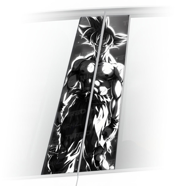 Sticker for car pillar Goku | TurboWrapz.com