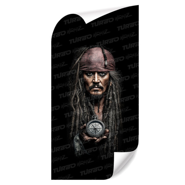Sticker for car pillar Jack Sparrow 3 | TurboWrapz.com