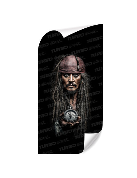 Sticker for car pillar Jack Sparrow 3 | TurboWrapz.com