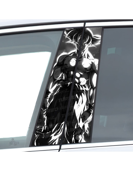 Sticker for car pillar Goku | TurboWrapz.com