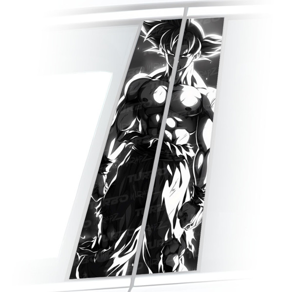 Sticker for car pillar Goku | TurboWrapz.com
