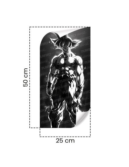 Sticker for car pillar Goku | TurboWrapz.com