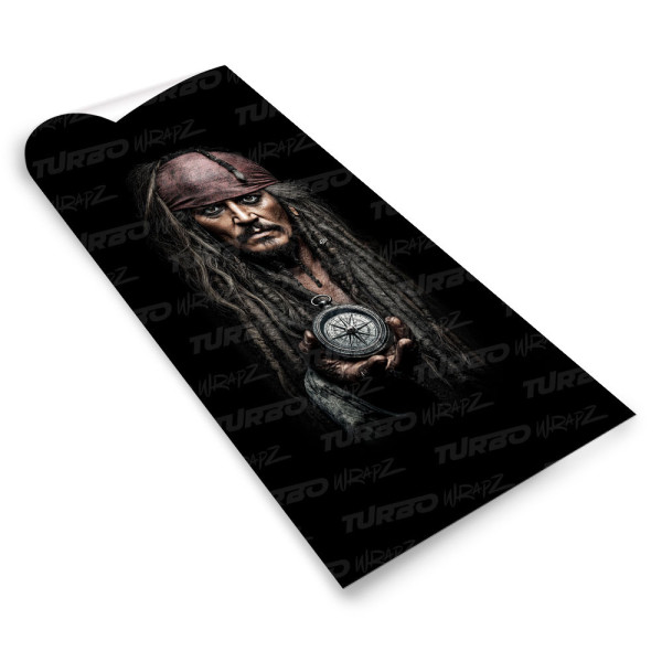 Sticker for car pillar Jack Sparrow 3 | TurboWrapz.com