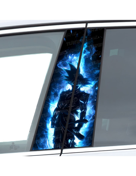 Sticker for car pillar Goku | TurboWrapz.com