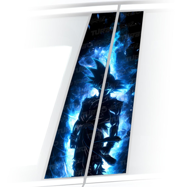 Naklejka na słupek samochodowy Goku | TurboWrapz.com