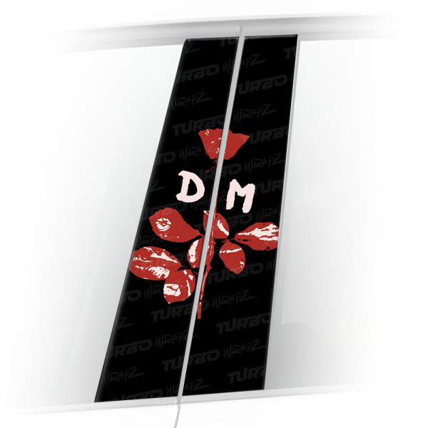 Naklejka na słupek samochodowy Róża DM | TurboWrapz.com