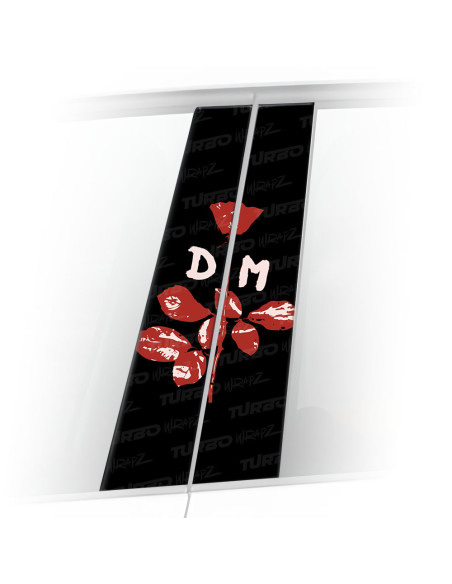 Naklejka na słupek samochodowy Róża DM | TurboWrapz.com