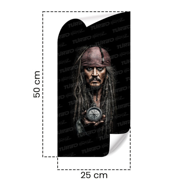 Sticker for car pillar Jack Sparrow 3 | TurboWrapz.com