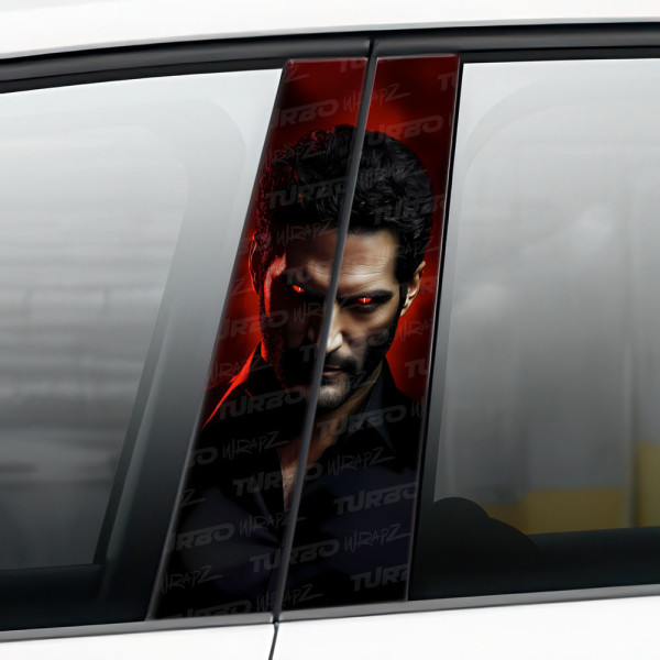 Sticker for car pillar Lucifer Morningstar | TurboWrapz.com