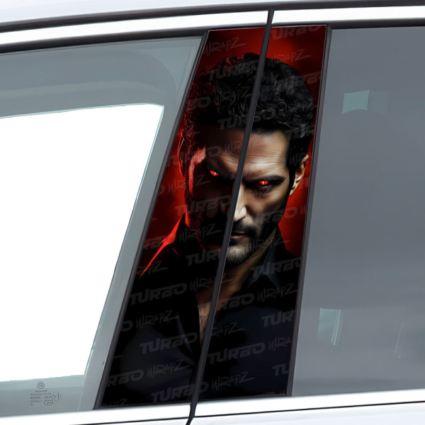 Naklejka na słupek samochodowy Lucifer Morningstar | TurboWrapz.com