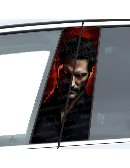 Sticker for car pillar Lucifer Morningstar | TurboWrapz.com