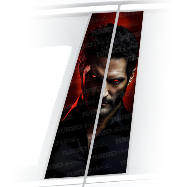 Naklejka na słupek samochodowy Lucifer Morningstar | TurboWrapz.com