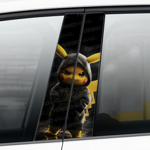 Sticker for car pillar Pikachu Hypebeast | TurboWrapz.com 2